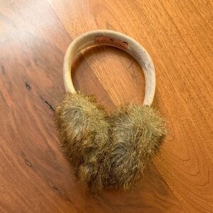 Juicy Couture faux fur earmuffs. One size fits all!
